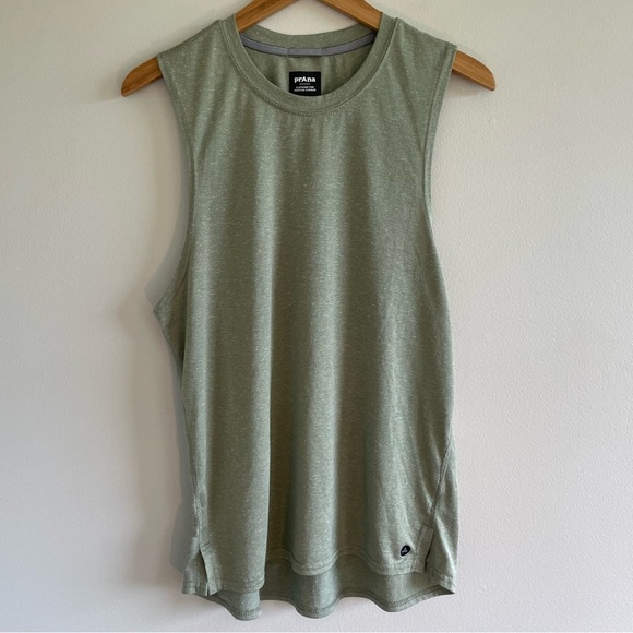 Prana Men's Natural Flow Tank Green Size Small - Picture 1 of 9